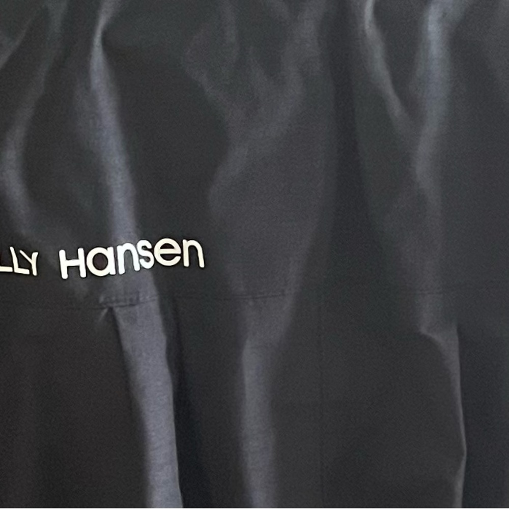 Helly Hansen Rain jacket black long hooded, black polyamide polyester size xs - Picture 4 of 8